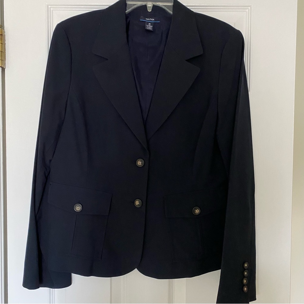 Náutica Navy Blue Blazer Size 14 Never Worn Without Tags